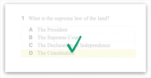 screenshot student take a test