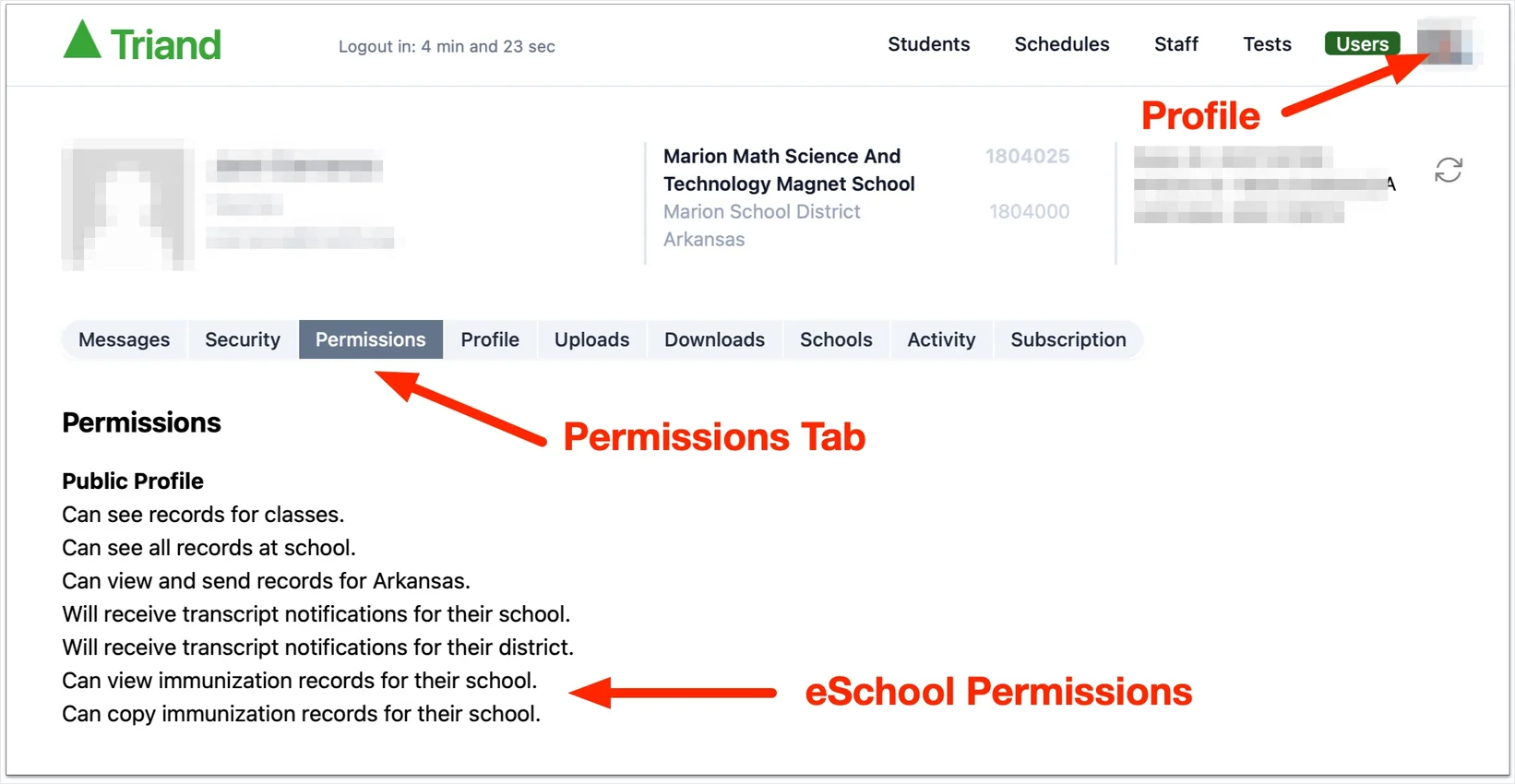 screenshot list student community service